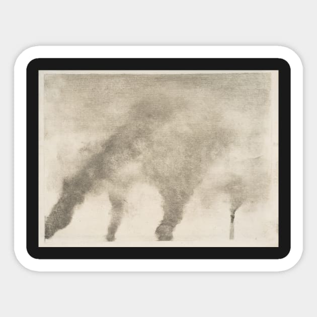 Factory Smoke Sticker by EdgarDegas